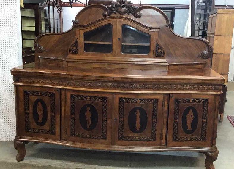 Monumental Inlaid Walnut Sideboard (1 of 9)