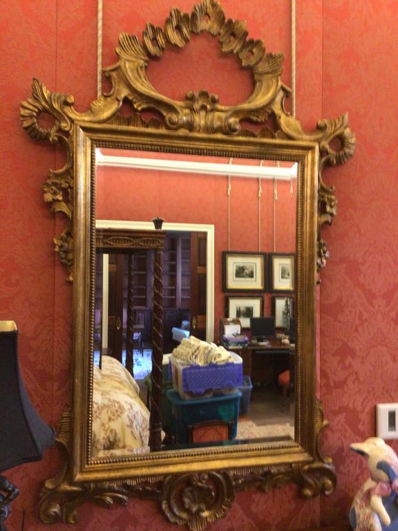 Decorative Gilded La Barge Mirror: 63 X 36