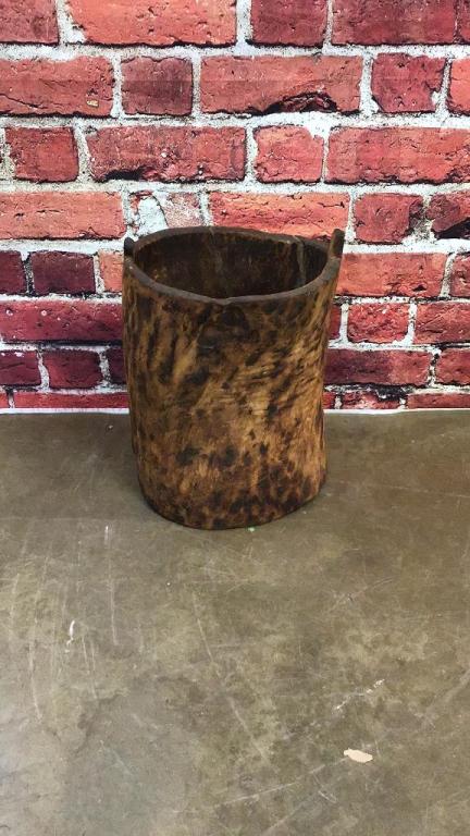 Hand Dug Grain Barrel: 23 Tall X 18 Wide X 16 Deep
