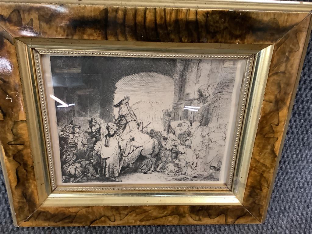 Rembrandt Heliogravure,  Triumph of Mordecai (1 of 4)