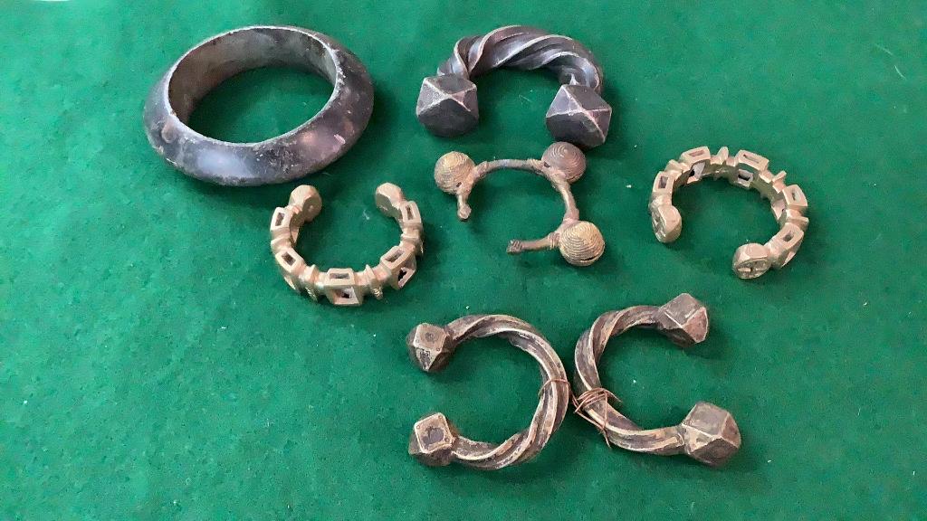 7 Nomadic African Tribal Bracelets/ Currancy: Includes Tuareg Tribe...Mali