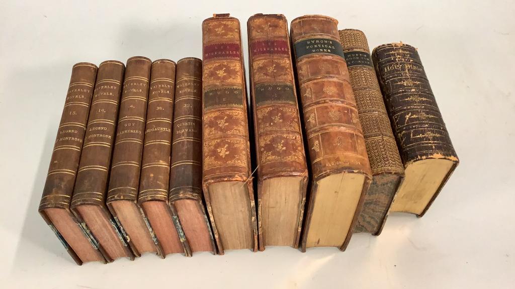 10 Leather Bound Books (1 of 6)