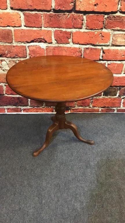 Period Curley Maple Tilt Top Tea Table (1 of 4)