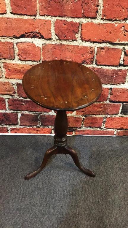 Period Inlaid Tilt Top Candle Stand (1 of 5)