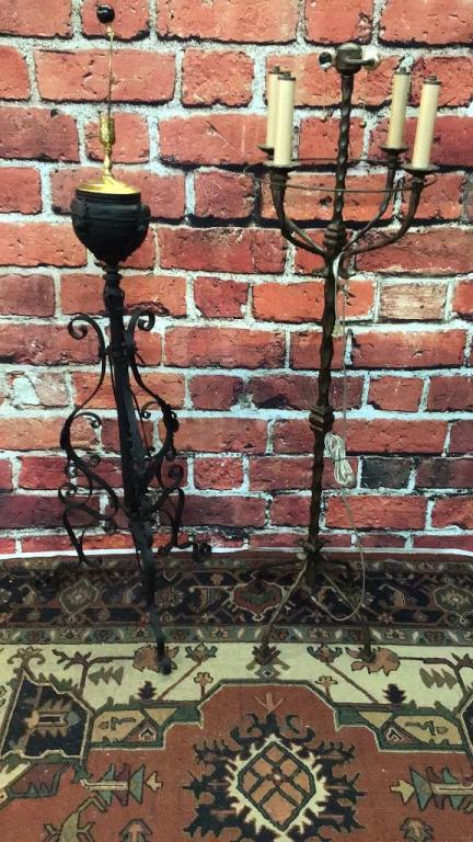 2 Cast Iron Floor Lamps (1 of 3)