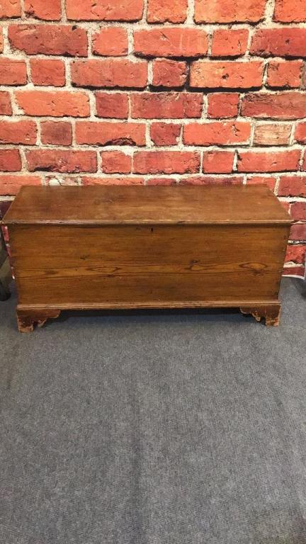 Early Heart Pine Blanket Chest (1 of 5)