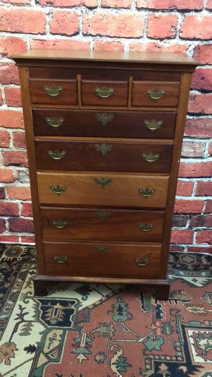 Bench Made Walnut Tall Chest (1 of 1)