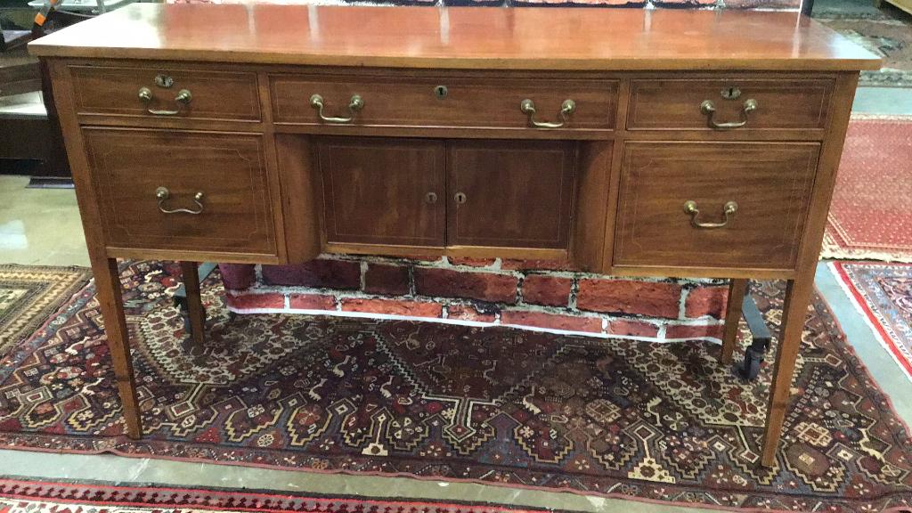 Inlaid Mahogany American Sideboard (1 of 5)