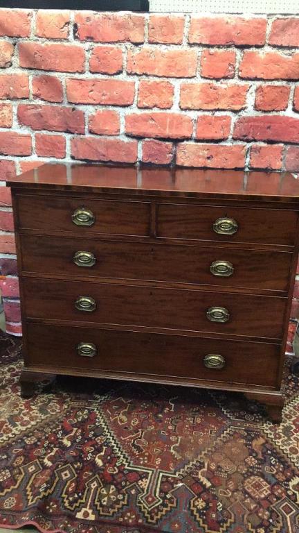 English Mahogany Chest (1 of 4)