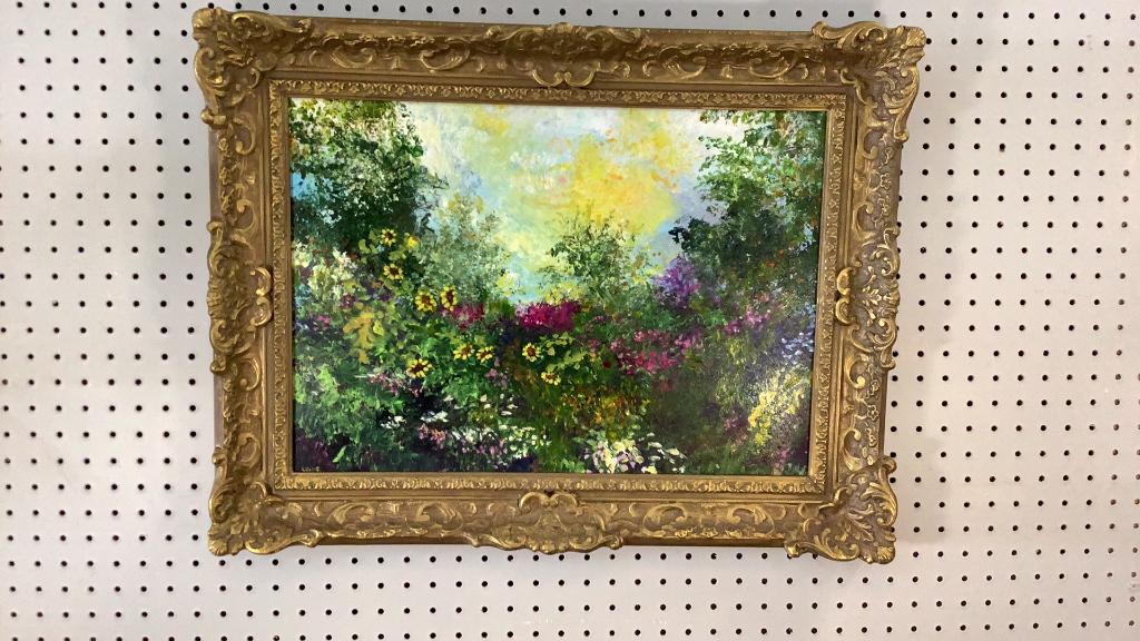 2 Impressionist Style Oil on Board, Landscapes (1 of 4)