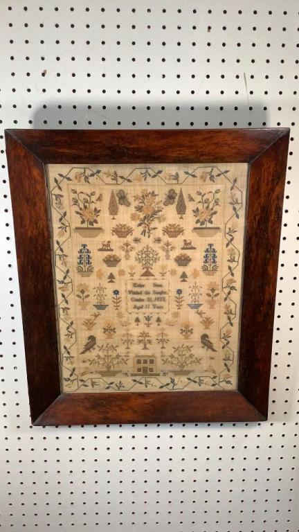 1833 Sampler on Linen (1 of 6)