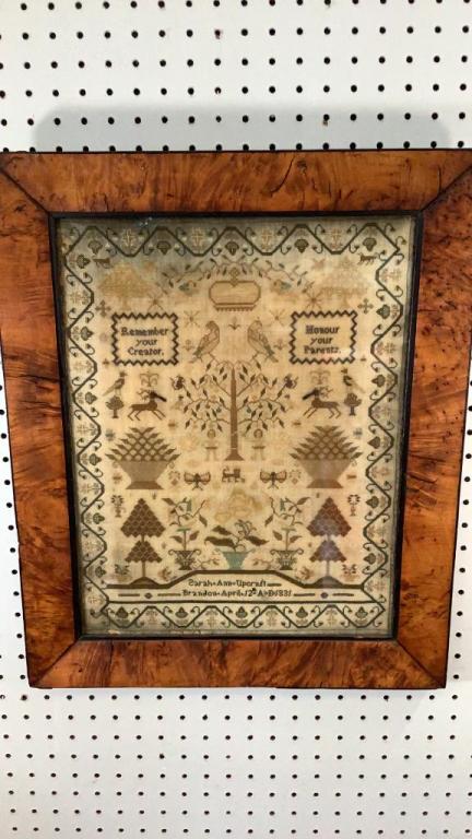 Early Sampler On Linen (1 of 7)