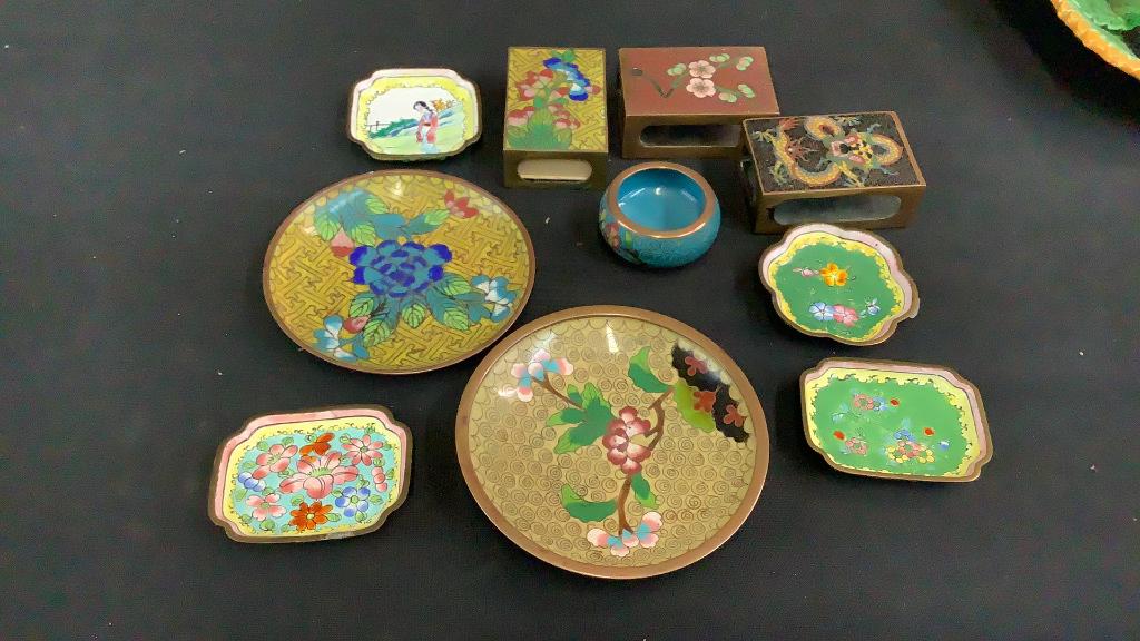 10 Miniature Cloisonné Items (1 of 3)