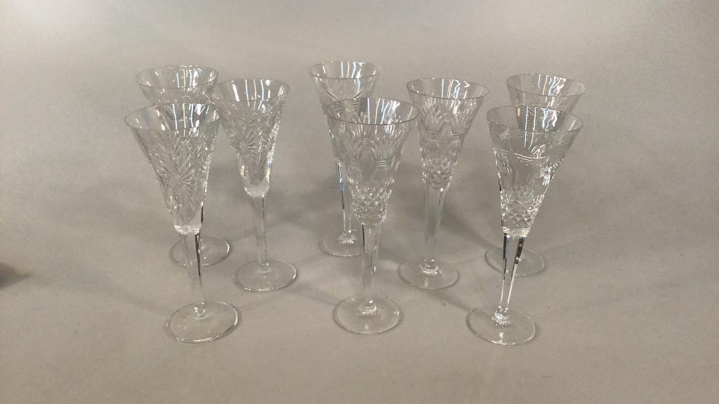 8 Waterford Champagne Millennium  Stems (1 of 5)