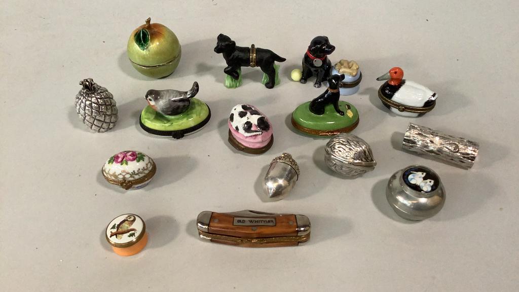 Collection of Miniature Trinket Boxes (1 of 4)