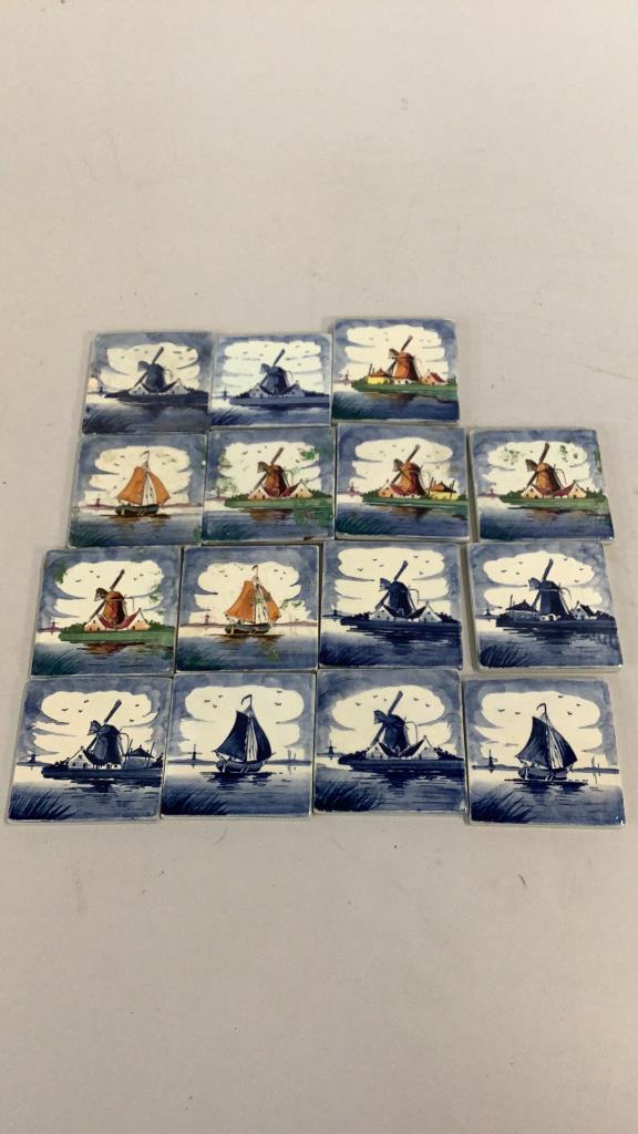 Approximately 100 Delft Holland Tiles (1 of 6)