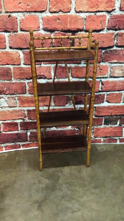 Vintage Stick and Ball Bamboo shelf (1 of 2)