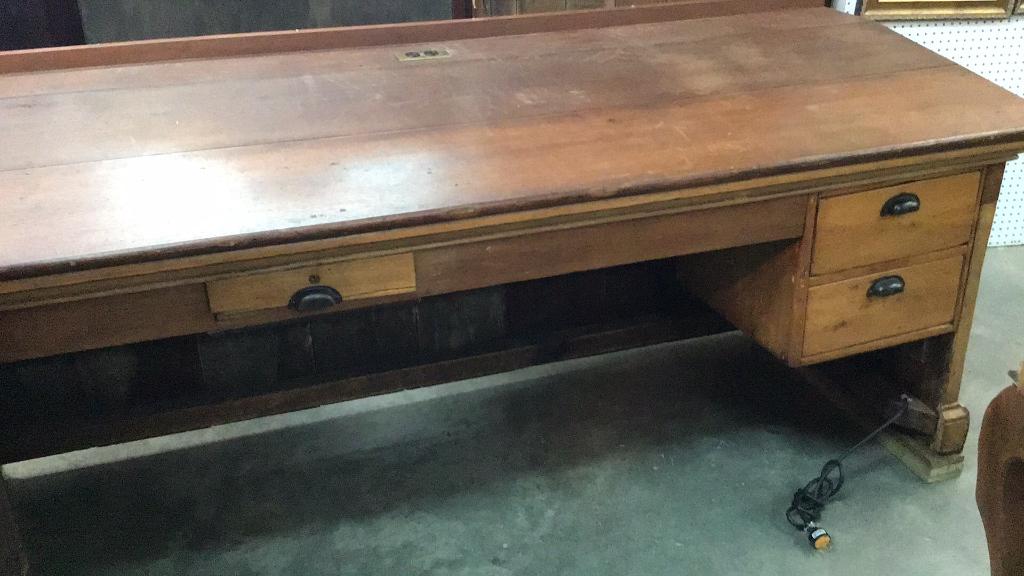 Walnut Slant Top General Store Desk/ Counter (1 of 4)