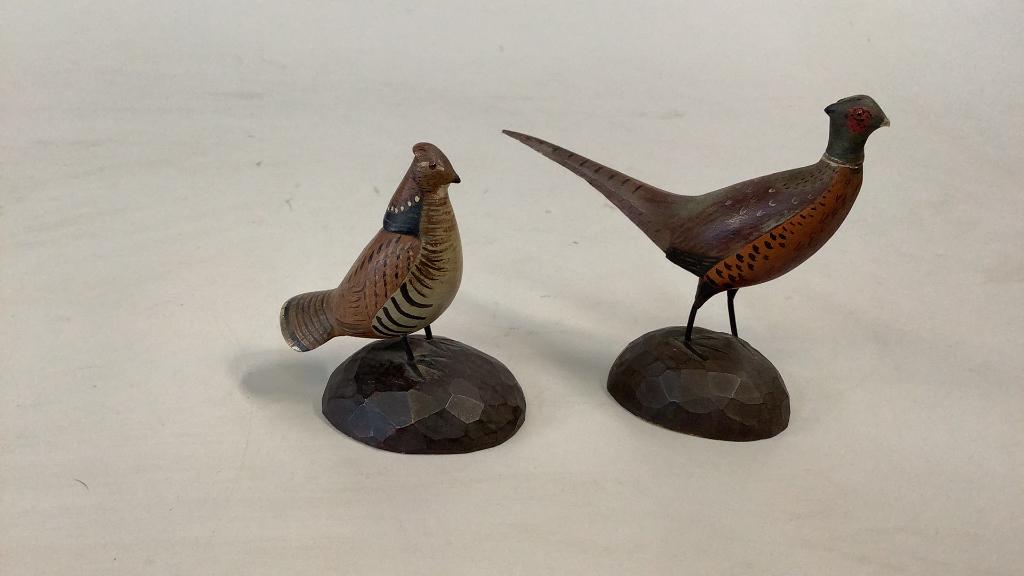 2 WH Gilley Hand Carved Birds (1 of 5)