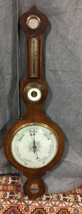 English Barometer: 41 Tall X 13 Wide, Missing "dry/damp" Arm Line Item # 64