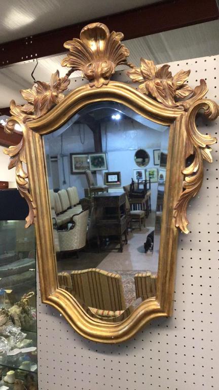 Carved Gilded Italian Baroque Mirror (1 of 3)