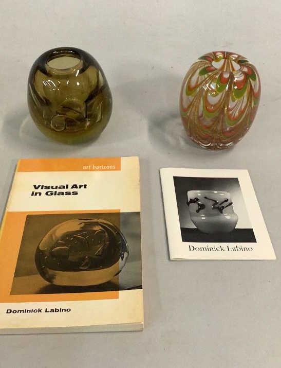2 Dominick Labino Art Glass Vases (1 of 5)