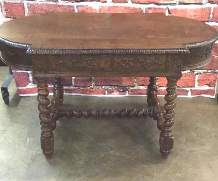 Walnut Barley Twist Foyer Table (1 of 4)