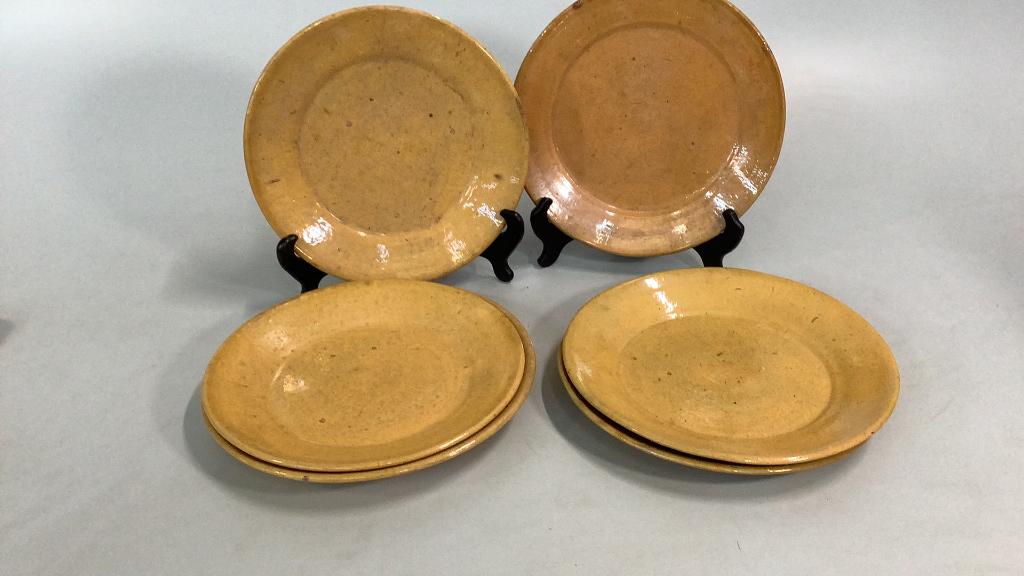 Six Jugtown Pottery Plates (1 of 4)