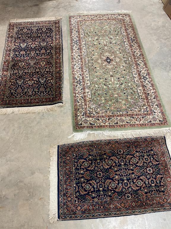 3 Assorted Persian Throw Rugs (1 of 4)