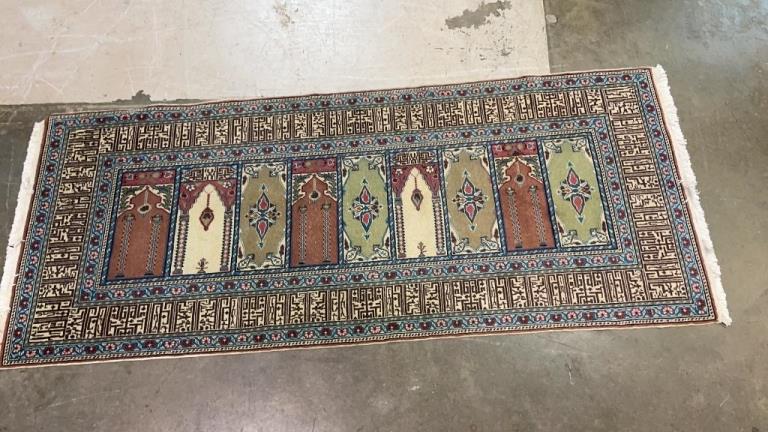 Hand Woven Silk Turkish Saph Rug (1 of 5)