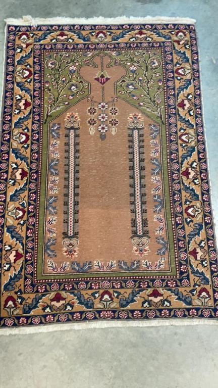 Vintage Hand Woven Prayer Rug (1 of 3)