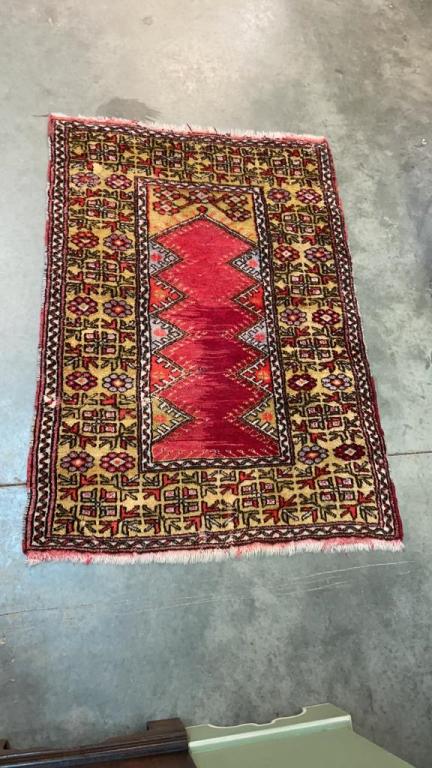 Vintage Hand Woven Prayer Rug (1 of 4)