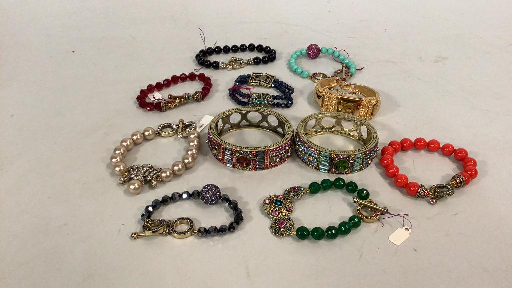 11 Pieces Heidi Daus Designer Costume Jewelry (1 of 3)