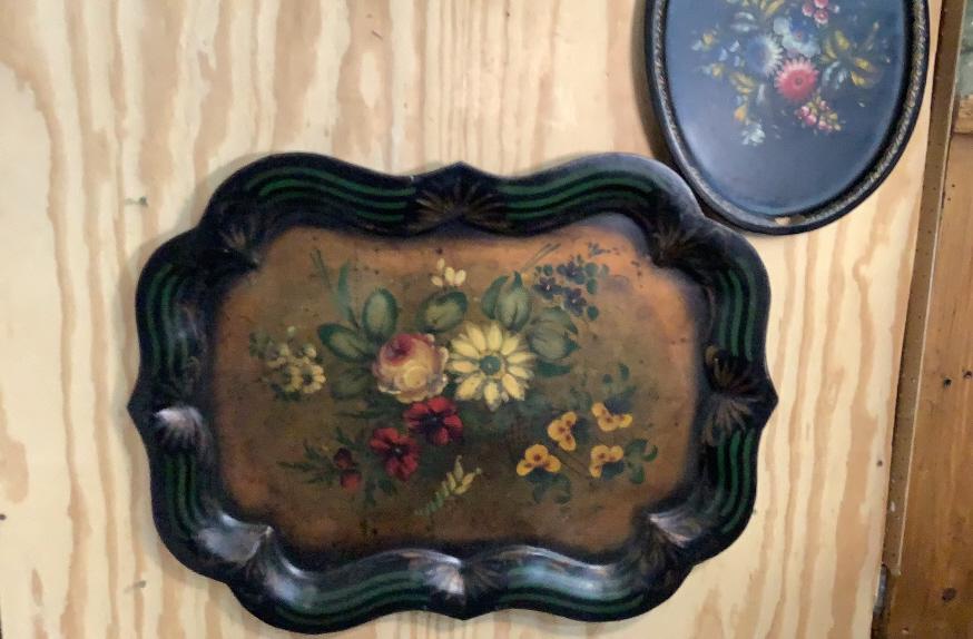 2 Tole Painted Trays (1 of 5)