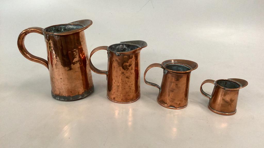 4 Graduated Copper Measures (1 of 4)