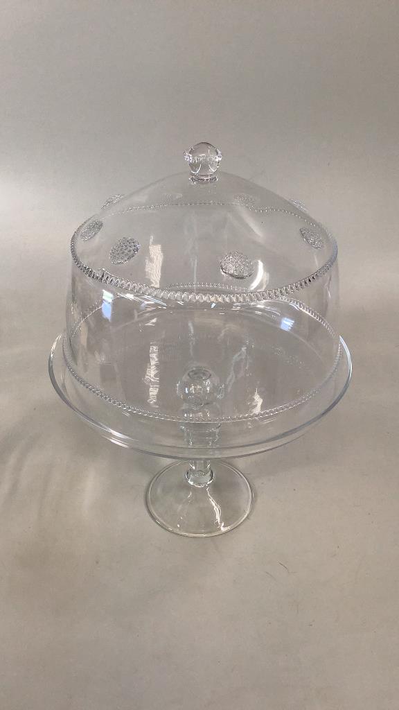 Blown Glass Cake Stand (1 of 5)