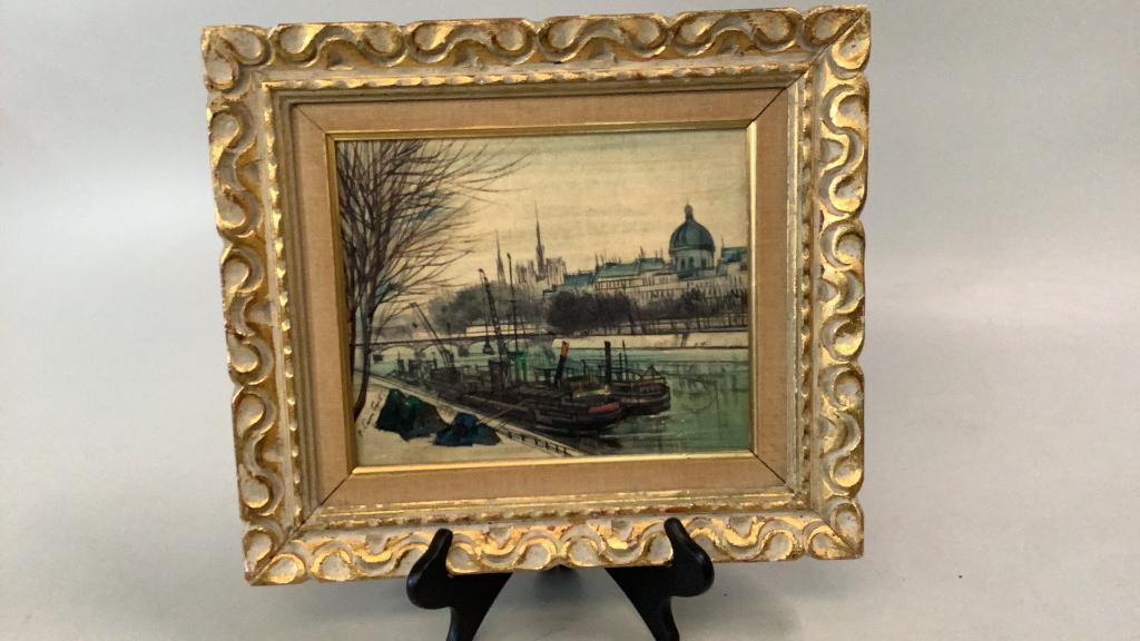 Oil on Canvas, View of Paris (1 of 3)