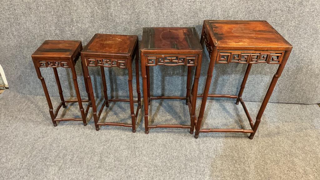 Set of 4 Graduated Asian Stands (1 of 4)