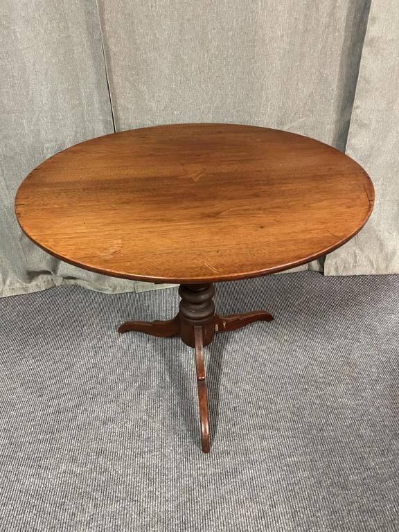Period Tilt Top Tea Table W Star Inlay (1 of 3)