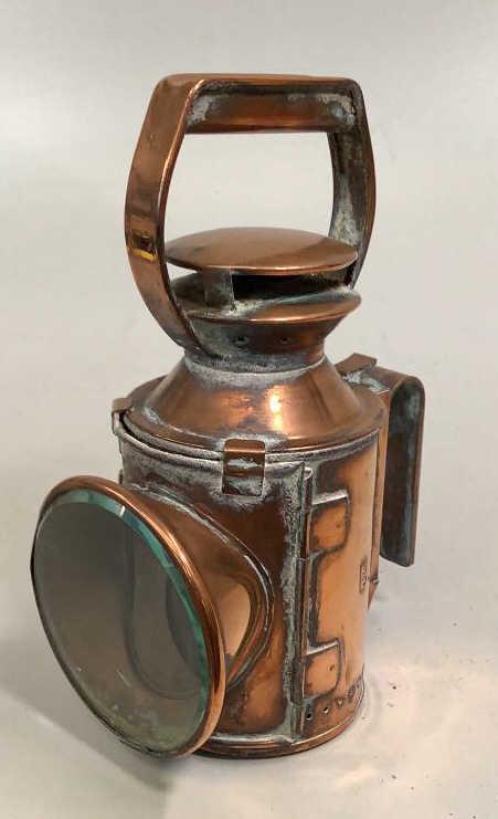 Antique Copper Railroad Lantern (1 of 4)