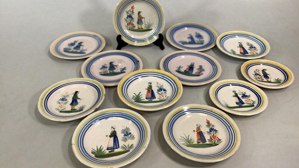 12 Pieces French Faience Quimper (1 of 7)