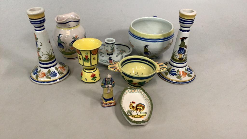 6 Pieces French Faience Quimper (1 of 5)