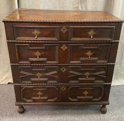 English Oak william & Mary Chest (1 of 5)