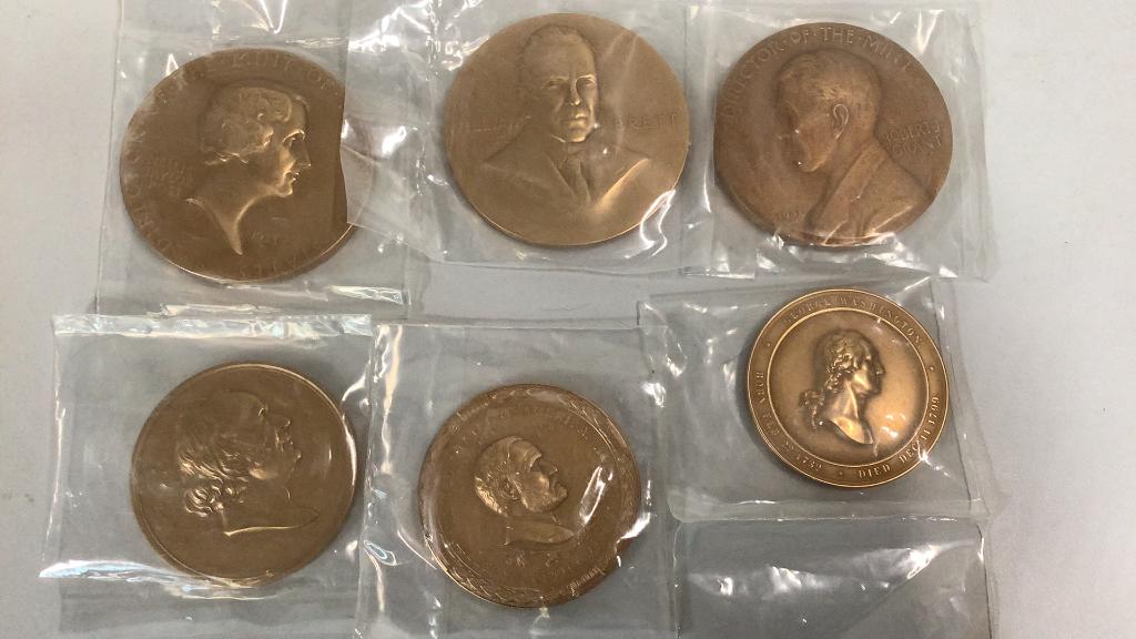 6 US Treasury/ Mint Commemoration Medals (1 of 7)