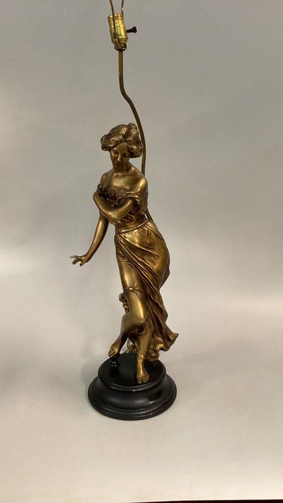 Bronze Figural Lamp (1 of 4)