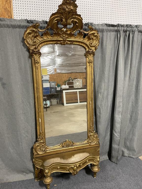 Louis VXI Gilded Pier Mirror (1 of 6)