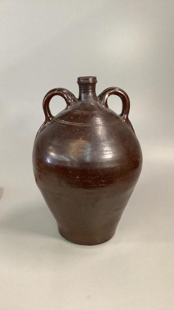 Double Handle Pottery Jug (1 of 3)
