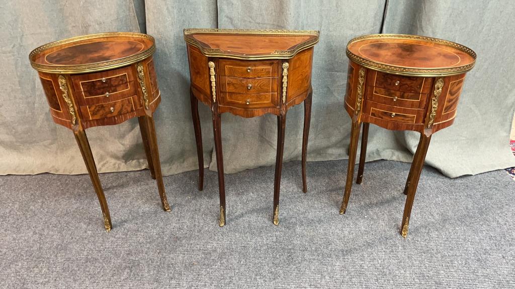 3 Inlaid Italian Side Tables (1 of 4)