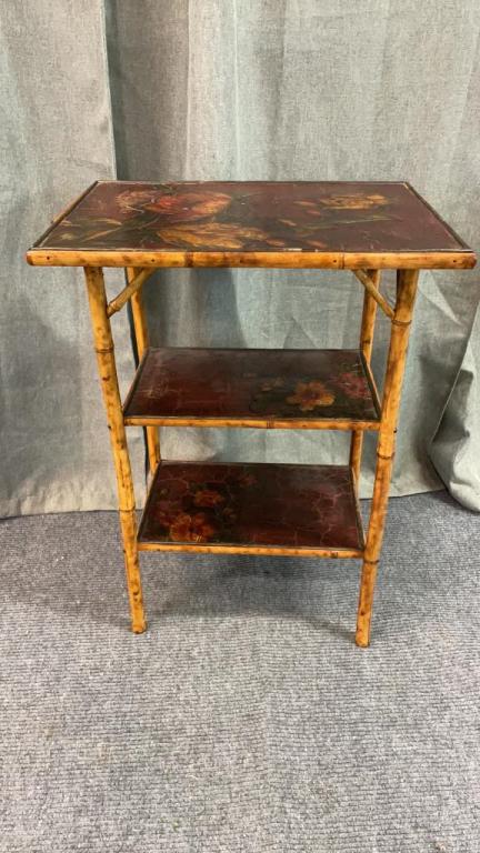 Tortoise Shell Bamboo Table (1 of 3)