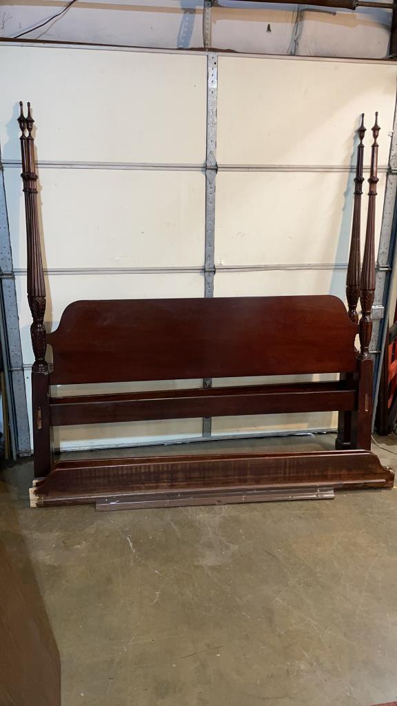 Vintage King Size Rice Bed (1 of 2)